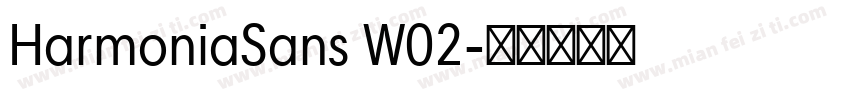 HarmoniaSans W02字体转换
